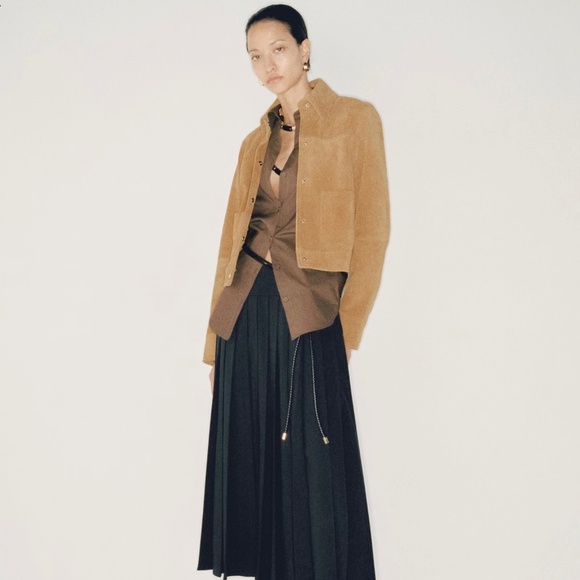 Mango Women’s Suede Leather Jacket, Small, NWT - Picture 4 of 16